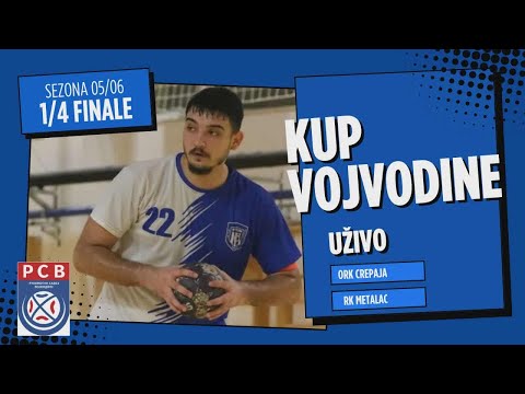 ORK Crepaja  (Crepaja) - RK Metalac (Futog), UŽIVO (19.11.2025)