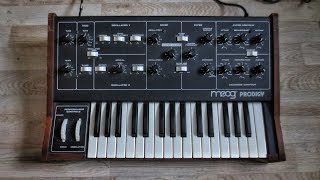 Video thumbnail for Moog Prodigy Analog Synthesizer (1979) Retro Sounds by RetroSound