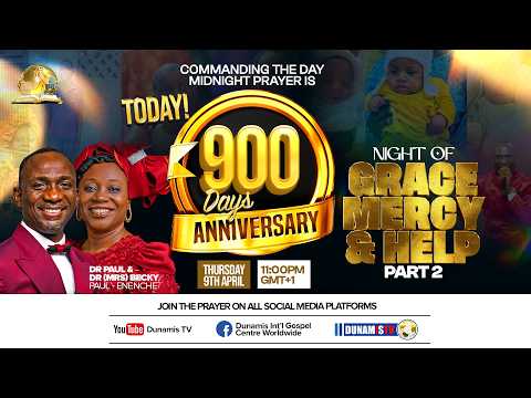 COMMANDING THE DAY MIDNIGHT PRAYER REBROADCAST || 900 DAYS ANNIVERSARY  || 10-04-2026