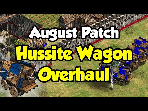 Big changes for the Hussite Wagon! (August patch AoE2)