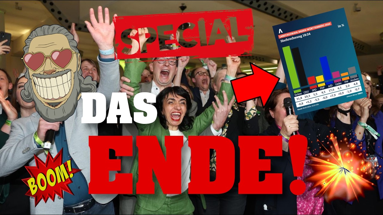 LANDTAGSWAHL-Spezial! Grüner Erdrutsch-Sieg auf ganzer EBENE! 💥⚡️ Özdemir jubelt! #PolitSatire