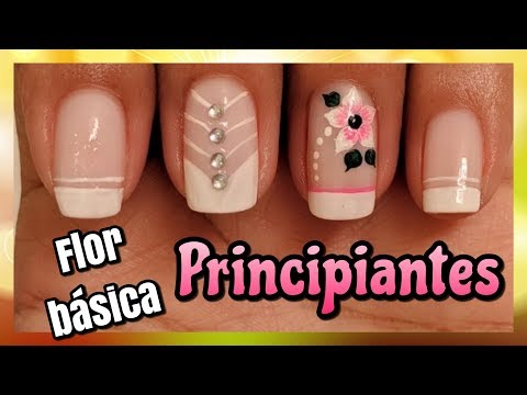 DECORACIÓN DE UÑAS FLOR BÁSICA | PRINCIPIANTES ♥ NailArt By Andy