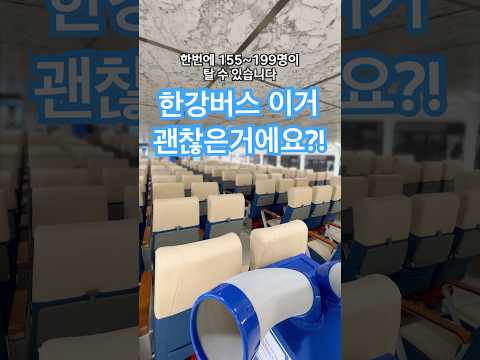 이거 진짜 탈만할까? 서울 #한강버스 타봤더니...