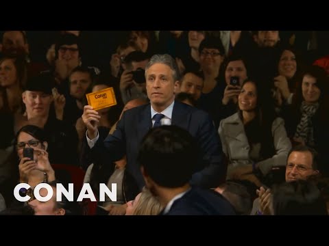Jon Stewart & Stephen Colbert Crash Conan NYC | CONAN on TBS