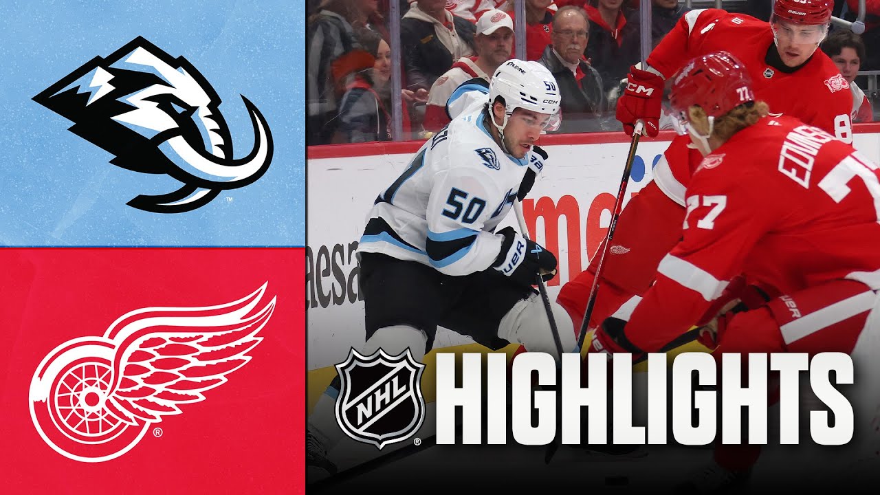 Mammoth vs. Red Wings | NHL Highlights | December 17, 2025
