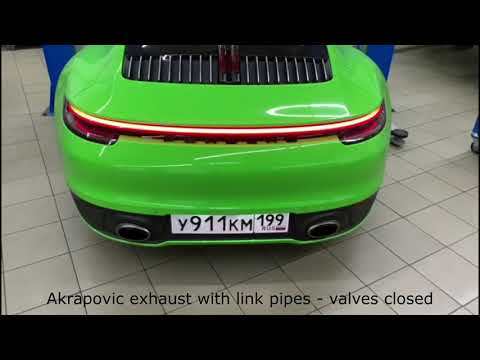 Porsche 911 Carrera 4S 992 with full Akrapovic exhaust