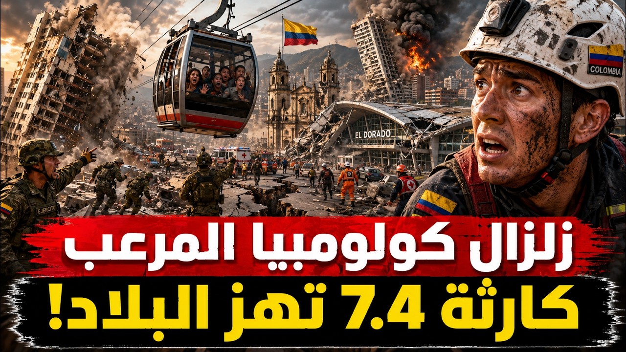 زلزال مرعب يضرب كولومبيا .. والجيش يتدخل لإنقاذ الدولة