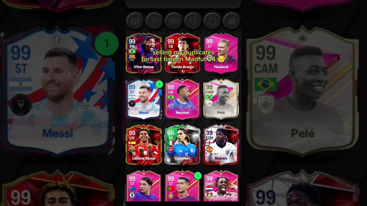 Selling all my dupes for last time 😢 #madfut24 #madfut25 #meme
