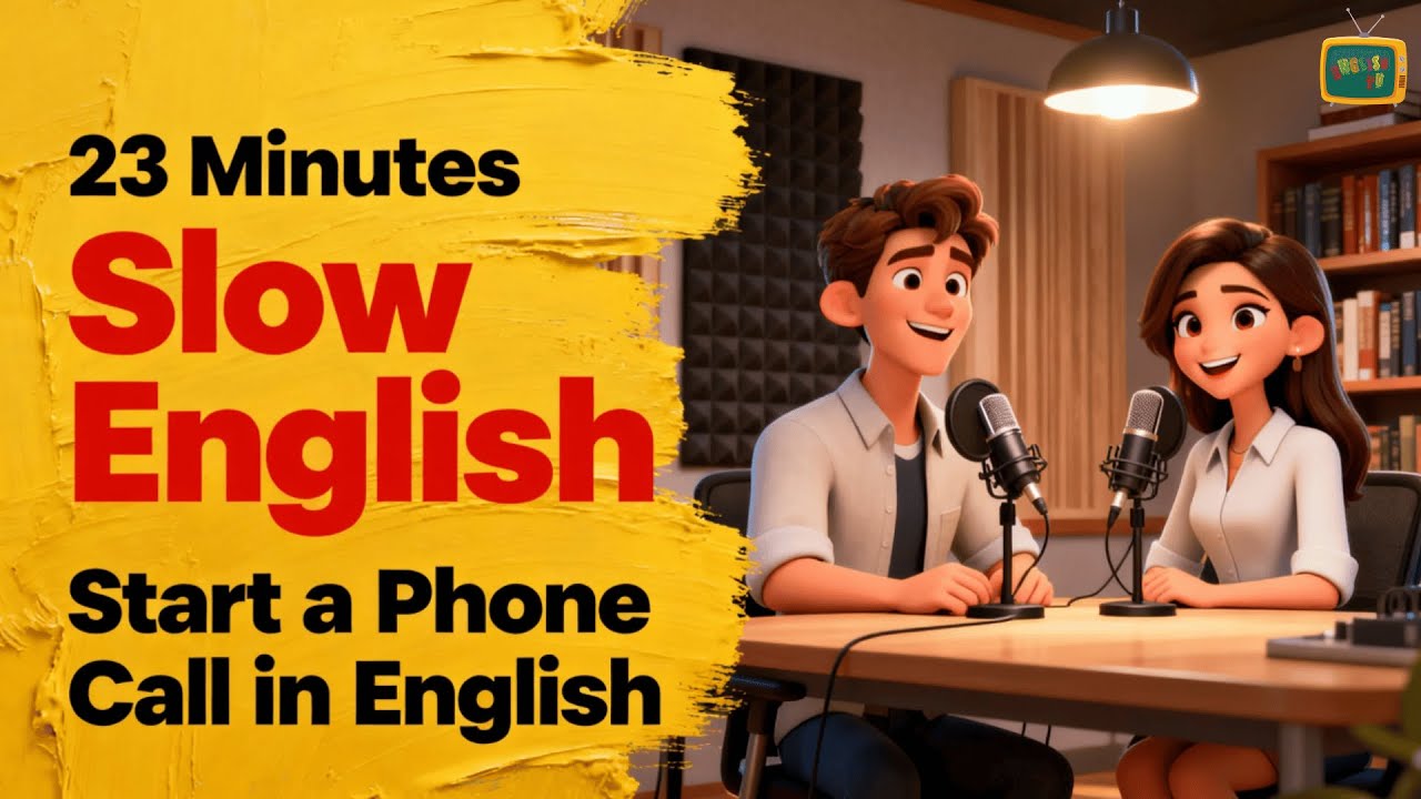 How to Start a Phone Call in English | Slow English Listening Practice | Shadowing for Beginners