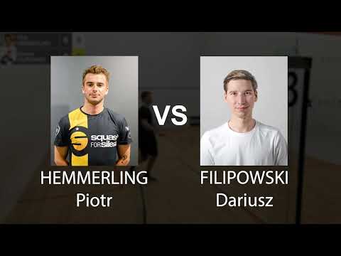 Piotr Hemmerling vs Dariusz Filipowski - Korsarz Enjoy Squash Open 2023 - PSA Satellite