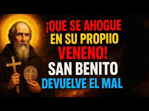 Let him drown in his own poison! 🤯 Saint Benedict RETURN the EVIL to your Enemy NOW 🙏🛡️
