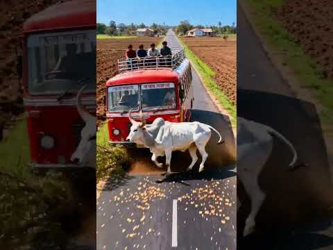 A vaca salvou todos no ônibus; mesmo assim, ninguém agradeceu.