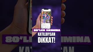 📱Son günlerde sosyal medyada popüler olan “80’ler akımı”na katıldıysan