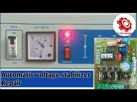 Automatic voltage stabilizer repairing step by step/ using m...