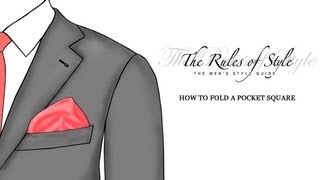 How To Fold A Pocket Square - The Poof