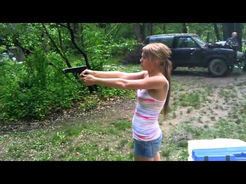 Too Hot To Handle | Gun Casing Falls Down Girls Shirt