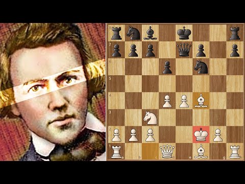 Blindfold but SEES Everything! || Morphy vs Lyttelton || 1858.