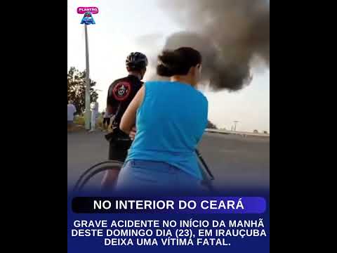 Grave acidente no início da manhã deste domingo dia (23), em Irauçuba deixa uma vítima fatal.