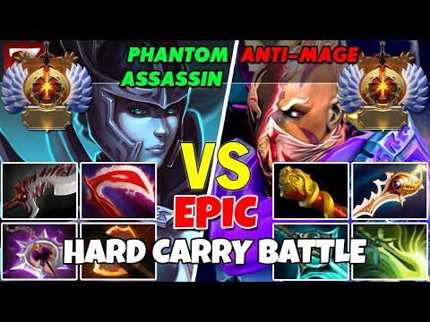 PHANTOM ASSASSIN (Carry) vs ANTI-MAGE (Carry) - Battle Of Immortal Rank Dota 2 Players - Z Dota 2