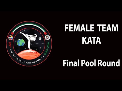 Karate Dubai 2021 | FEMALE TEAM KATA - Final Pool 2 | WORLD KARATE FEDERATION