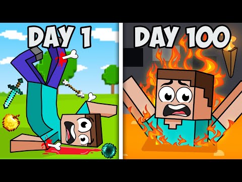 BriannaPlayz - I Survived 100 Days of FUNNIEST Minecraft Animation!