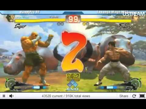 EVO 2011 SSF4 AE Top 32 - Mago (Fei) vs RF (Sagat)