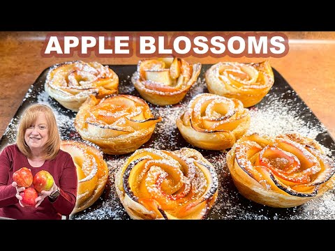 Baked APPLE BLOSSOMS Dessert | Baking With Apples and Puff Pastry