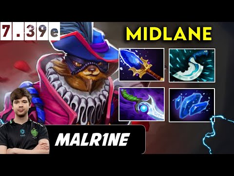 Malr1ne Pangolier Midlane - Dota 2 patch 7.39e Pro player Gameplay