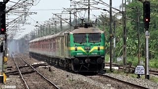 preview picture of video 'Very rare in ER:- ER Queen 12314 Sealdah Rajdhani returns its final Destination with a MEGA Offlink'