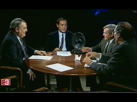 Primera Tertulia televisada de García-Juez en Antena 3 Televisión (1990)