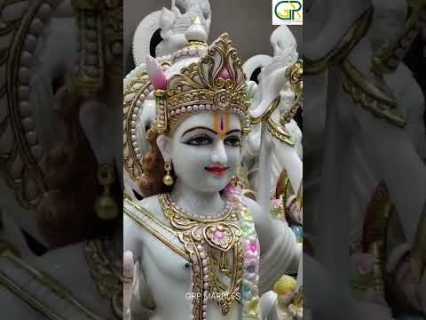 White marble radha krishan idol, temple