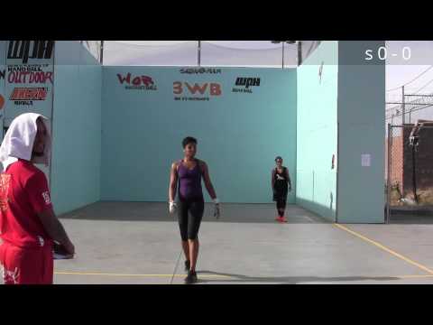 3 Wall Handball ( Tanisha vs Tracy ) WPH Pro Stop #1 Las Vegas 2015