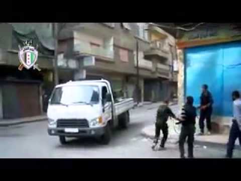 استهداف حاجز لقوات النظام من قبل لواء فتح الشام في مدينة حرستا في محافظة ريف دمشق