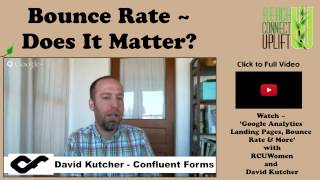 Bounce Rate - Does It Matter