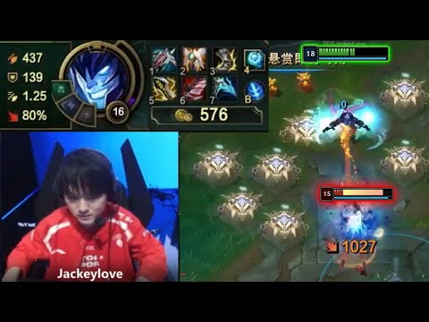 JackeyLove : His DRAVEN is DESTROYING LPL - Full Game POV