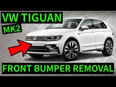 VW TIGUAN MK2 - How To Remove Front Bumper Removal Replacement
