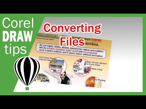 Converting file to PDF in CorelDraw