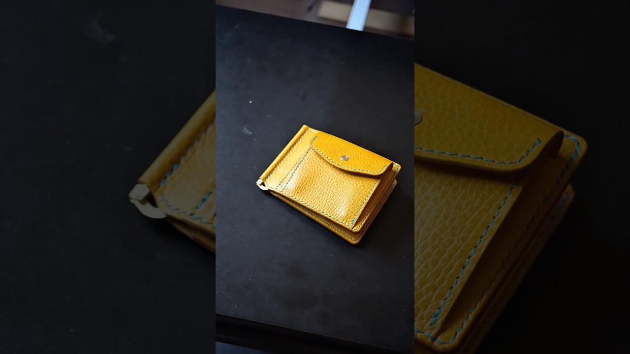 マネークリップ作ってみた #leathercraft #レザークラフト