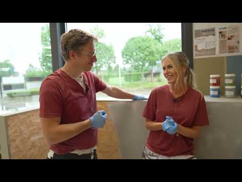 Demonstratie plaatsing Mortex van Beal.