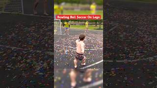 Bowling Ball Soccer on LEGO Gets Chaotic #shorts#funny #sports