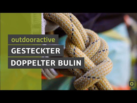 Gesteckter doppelter Bulin Kletterknoten - Anleitung