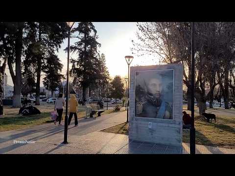 Mendoza Argentina | Tunuyán | Plaza General San Martin | 2024 Sunset Walking Tour (Real Sound)