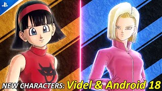 *NEW* DLC PACK 17 OFFICIAL NEW CHARACTERS REVEALED VIDEL (DB SUPER) & ANDROID 18 (DB SUPER)