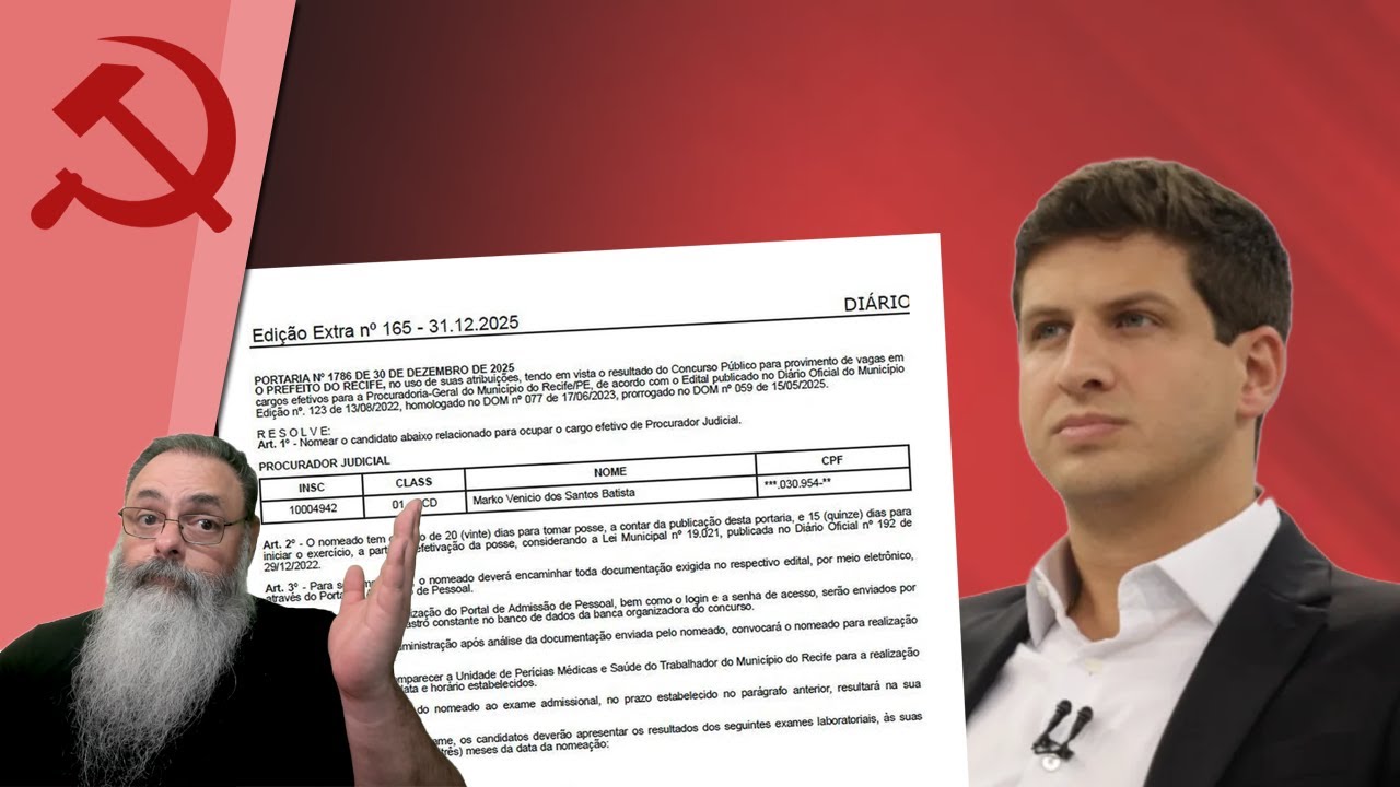 JOÃO CAMPOS confessa LAMBANÇA ao VOLTAR ATRÁS em NOMEAÇÃO de 63o LUGAR em CONCURSO: FICOU FEIO