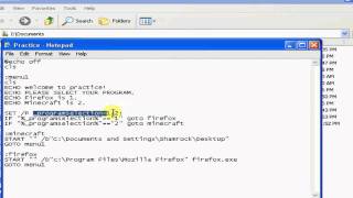 Batch File Advanced Menu Tutorial