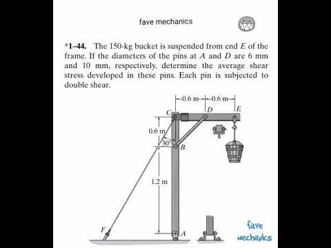 Problem 1-44/ Engineering Mechanics Materials.