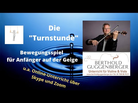 Geige/Violine lernen mit "Die Turnstunde" - Bewegungsspiel zum Mitmachen
