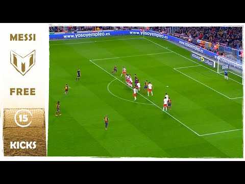 Messi free kick - Almeria | Career 15th | 2014