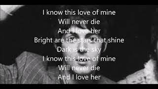 And I love her with lyrics(Paul McCartney)
