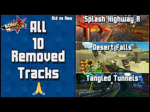Sonic Forces: Speed Battle | Old vs New | All 10 Removed Tracks